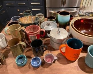 Pottery mugs 