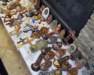 Extensive collection of Holy Water Vessels