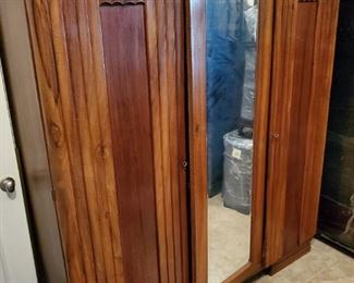 Antique Chifferobe..the matching end tables are inside.