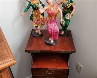 There is a terrific assortment of smaller bedside tables and cabinets.