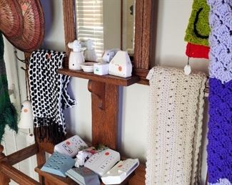 Unique Antique French Hall Tree.