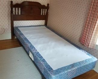 Twin Headboard, frame and boxspring