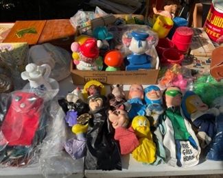 vintage hand puppets 