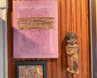 pre Columbia clay figurines 