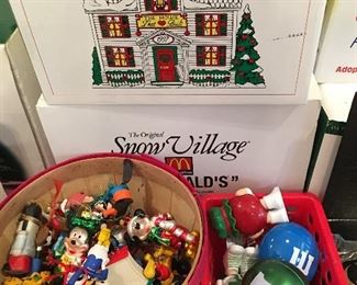 Disney Christmas decorations, M & M decorations 
