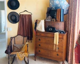 Caned vintage rocker 