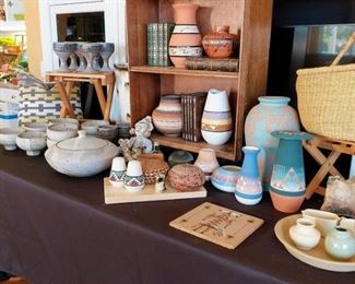 Signed Sioux pottery