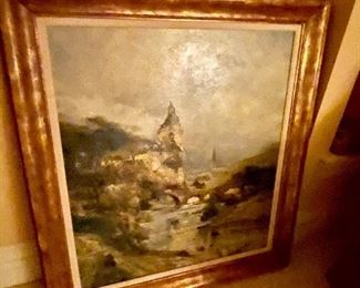 Framed oil paintings