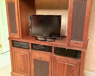 Vintage wood media center