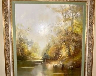 Framed Signed painting, original