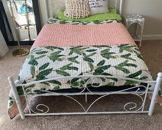 Wrought iron full size bed