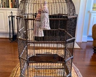 Antique bird cage