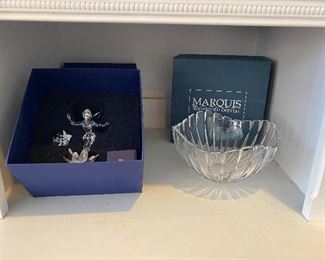 Tinker Bell  Swarovski and Waterford Marquis bowl 