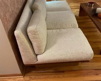 MCM MILO BAUGHMAN for THAYER COGGIN Modular Platform Sofa/Table (9'10") and Bench/Table (8'2") - 2 Piece Set