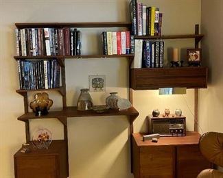 MCM Cado Style 3 Bay Walnut Wall Unit