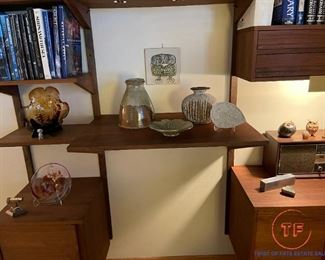 MCM Cado Style 3 Bay Walnut Wall Unit