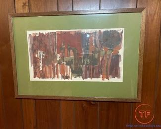 Framed Limited Edition Serigraph