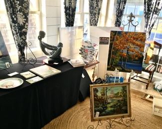 Original art, sculptures, supplies