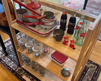 Great enamelware and vintage items