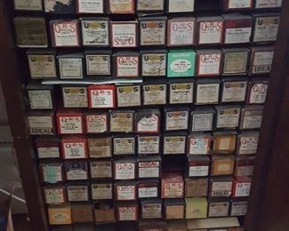 Player Piano Rolls and Cabinet