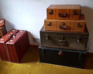 Vintage Suitcases and Trunks