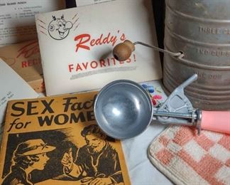 1936 Sex Facts for Women Book with Vintage Electric Promotional Recipe Booklet, Kitchenware