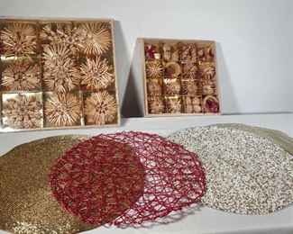Bamboo Ornaments and Placemats