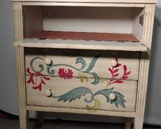 Striking Hand Painted Entryway Table