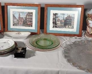 Unique Bird Lamp, Decorative Plates, and More