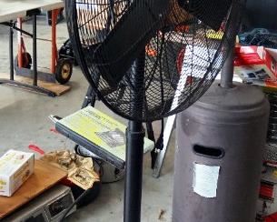 Central Machinery 32" Shop Fan, On Adjustable Pedestal Base