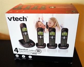 VTech And Panasonic Cordless Telephone Hand Sets, With Digital Answering Machine