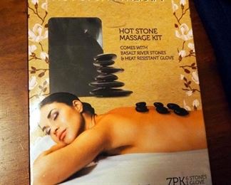 Hot Stone Message Kits, Heating Pads, Walgreens Blood Pressure Monitor, And Range Master Therapeutic Tool