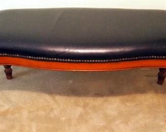 Upholstered Wood Bench, 19" x 45" x 18"