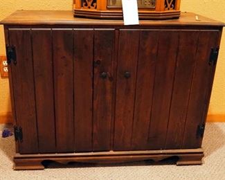 Vintage Solid Wood 2 Door Speaker Cabinet, 28" x 37" x 15"