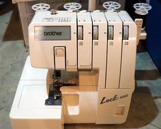 Brother Lock 929D Serger Sewing Machine With Pedal And Manual, Craft Supplies, Including Ribbons, Embroidery, Fabrics, Batting, And More