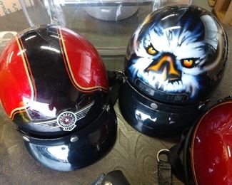 Vintage Harley Helmets 