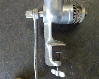 Antique Meat Grinder, essential for meat pies!