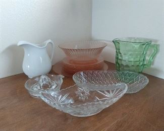 Vintage glassware