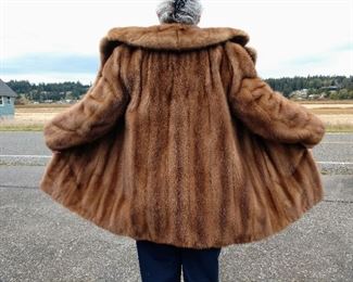 Exceptionally beautiful mink (real) coat, 60 yrs. old, $10,000 when new, perfect condition