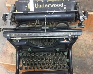 Antique typewriters.
