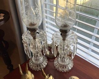 antique dresser lamps
