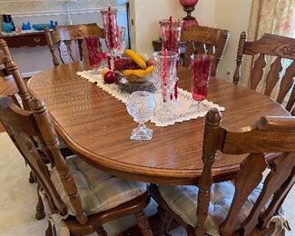 Oak dining table