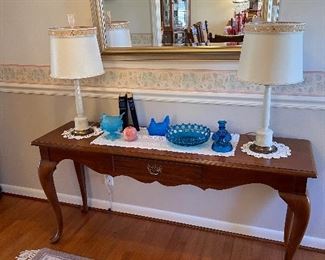 Thomasville oak sofa table