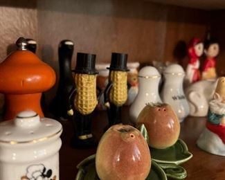 Large selection of salt & pepper shakers