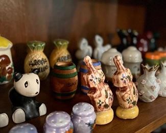 Large selection of salt & pepper shakers