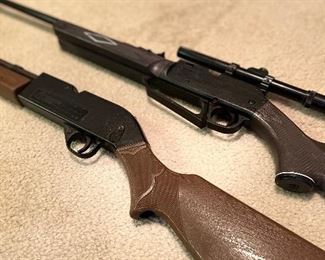 Crosman 760 Pumpmaster BB Repeater and Daisy Powerline 880 BB guns. 
