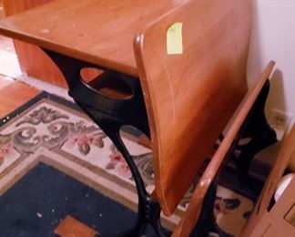 antique school desk