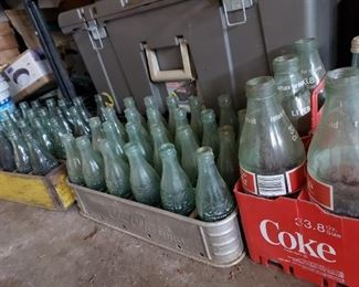 Vintage Coca Cola Crates and Past   Local Bottlers coke