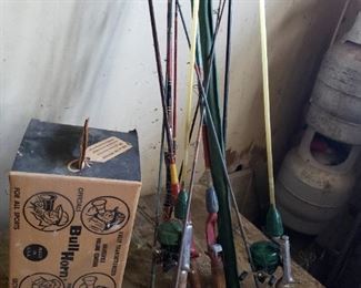 Vintage Heddon , Pfueger , Zebco   Fishing Rods / Reels