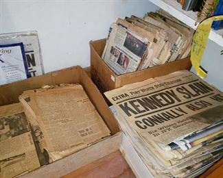 vintage newspapers